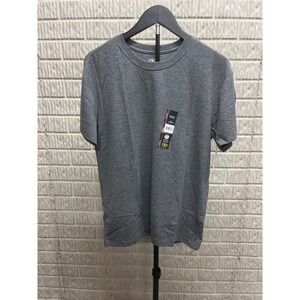 Athletic Works Mens Charcoal Grey Heather Tri-Blend Tee Moisture Wicking Small S